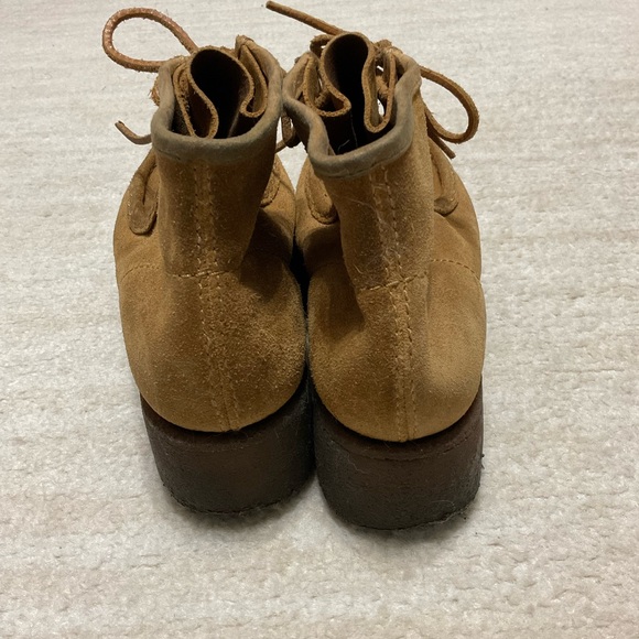 Alexander Wang Womens Wallabe Platform Booties Tan Suede Size 37 US 6.5 - Picture 7 of 9